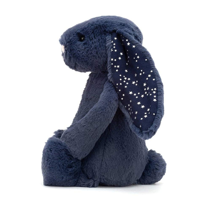 Jellycat - peluche lapin stardust navy etoiles - medium