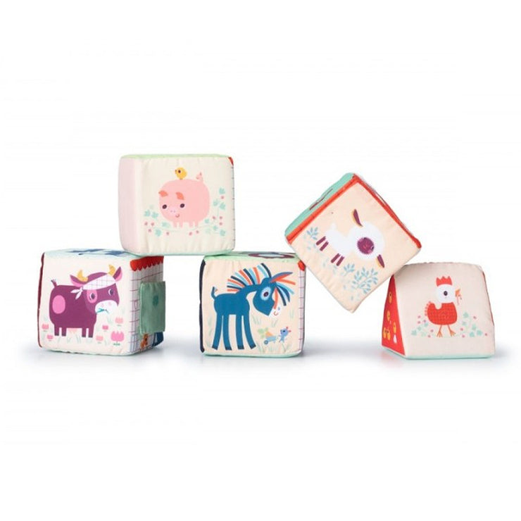 La ferme cubes à empiler - Lilliputiens