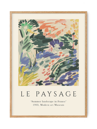 Affiche 70x50 - Le Paysage - Exhibition Art