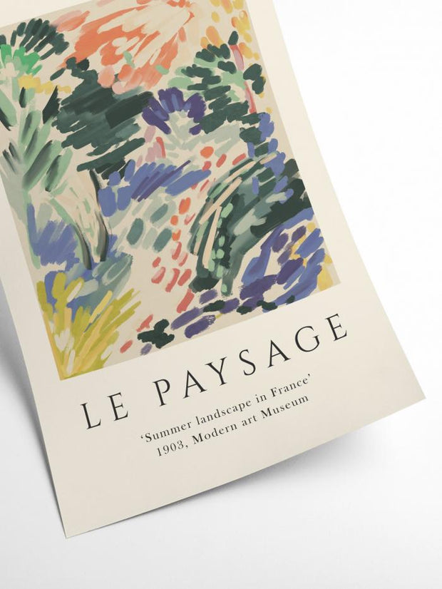 Affiche 50x70 - Le Paysage - Exhibition Art