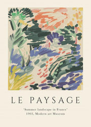 Affiche 70x50 - Le Paysage - Exhibition Art