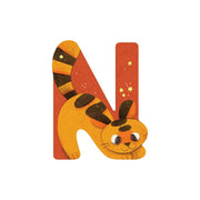Lettre en bois N orange - Moulin Roty