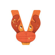 Lettre en bois V orange - Moulin Roty