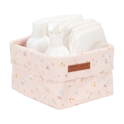 Petit panier de rangement pink Flowers - Little Dutch