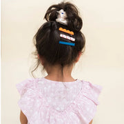 Lot de 3 barrettes coeur bleu q- The Cotton cloud