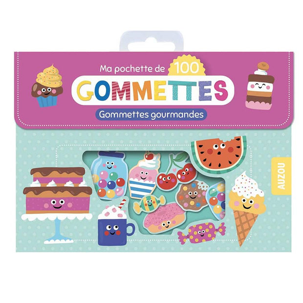 Ma pochette de 100 gommettes gourmandes - Auzou