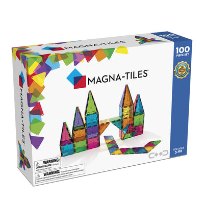 Magna-Tiles Couleurs claires 100 pièces - Jeu magnétiques