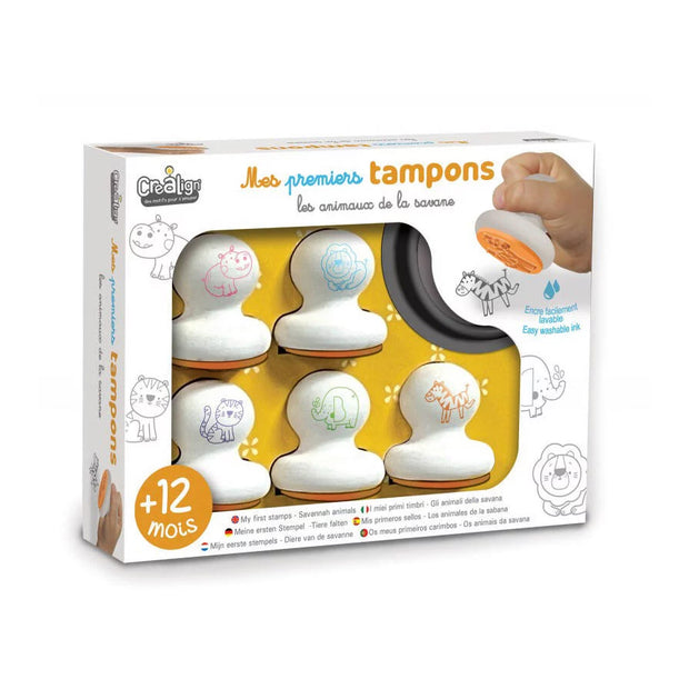 Mes premiers tampons animaux de la savane - Crealign