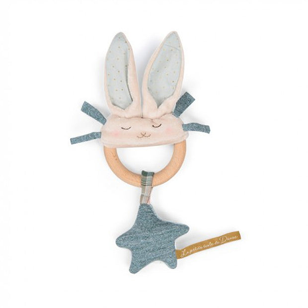 Hochet anneau lapin bleu école de danse - Moulin Roty