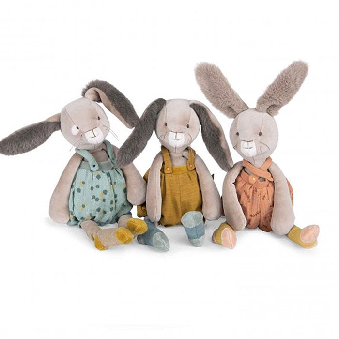 Poupée lapin argile trois petit lapin - Moulin Roty