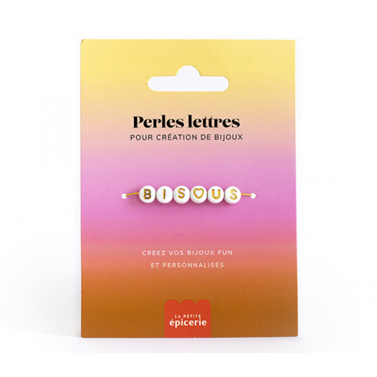 Perles lettres bisous - La petite épicerie