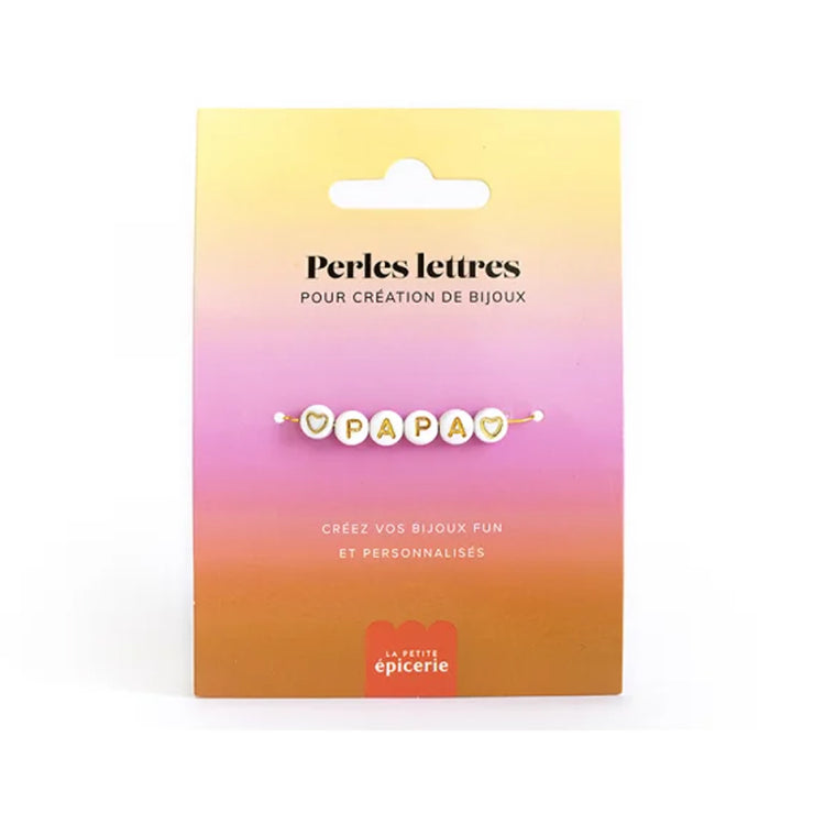 Perles lettres papa - La petite épicerie