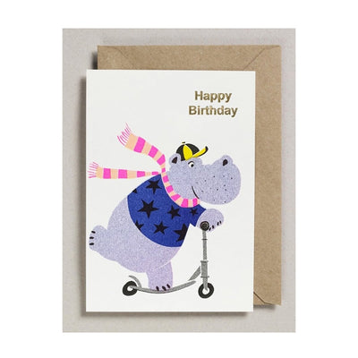 Carte d’Anniversaire Hippo - Petra Boase
