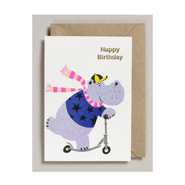 Carte d’Anniversaire Hippo - Petra Boase