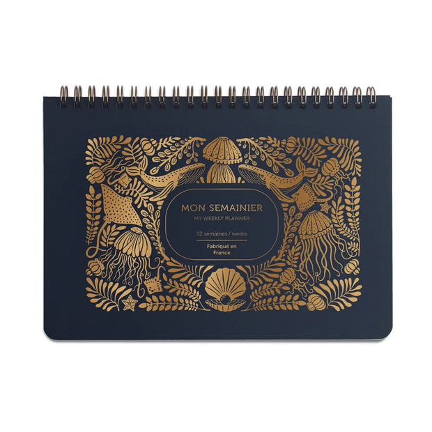 Weekly Planner -Abysses Bleu Marine - Les Editions du Paon
