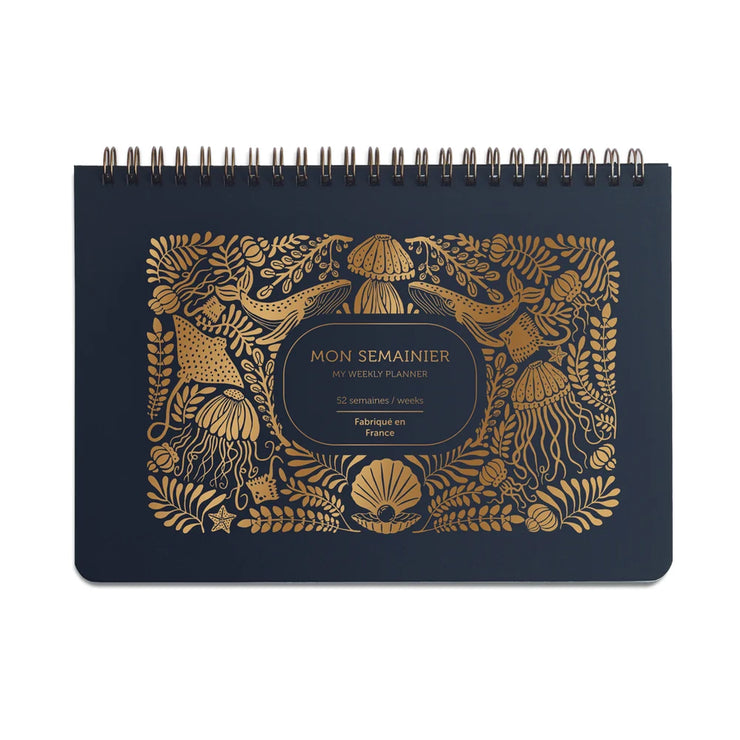 Weekly Planner -Abysses Bleu Marine - Les Editions du Paon