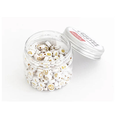 Pot de perles symboles et chiffres - la petite épicerie