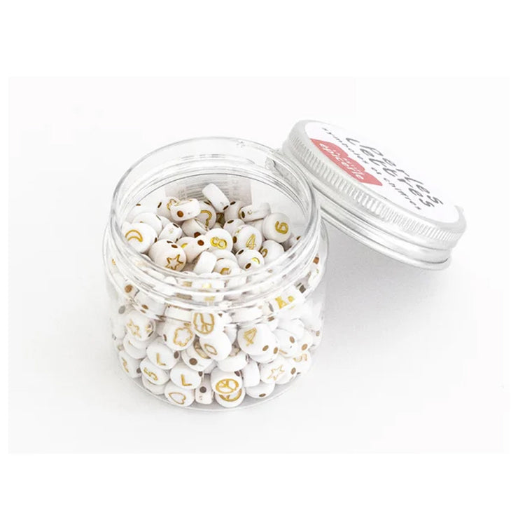 Pot de perles symboles et chiffres - la petite épicerie