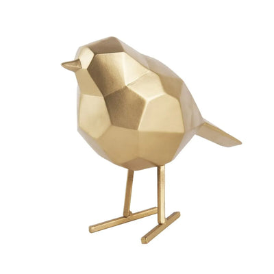 Statue Origamie Oiseau - Doré