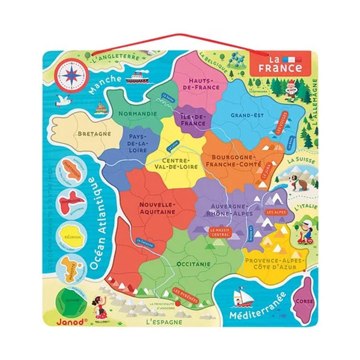 Puzzle France magnétique - Janod
