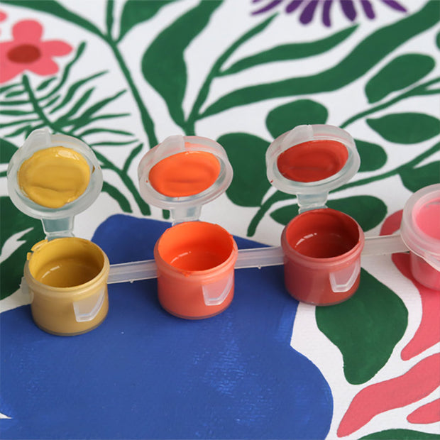 Kit de Peinture au Numéro "Cottage Flower" - La Petite Epicerie