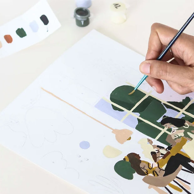 Kit de Peinture au Numéro "Coffee Shop" - La Petite Epicerie