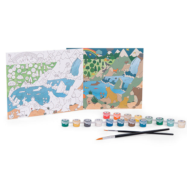 Peintures au numéro le jardin du Moulin explorateur - Moulin Roty