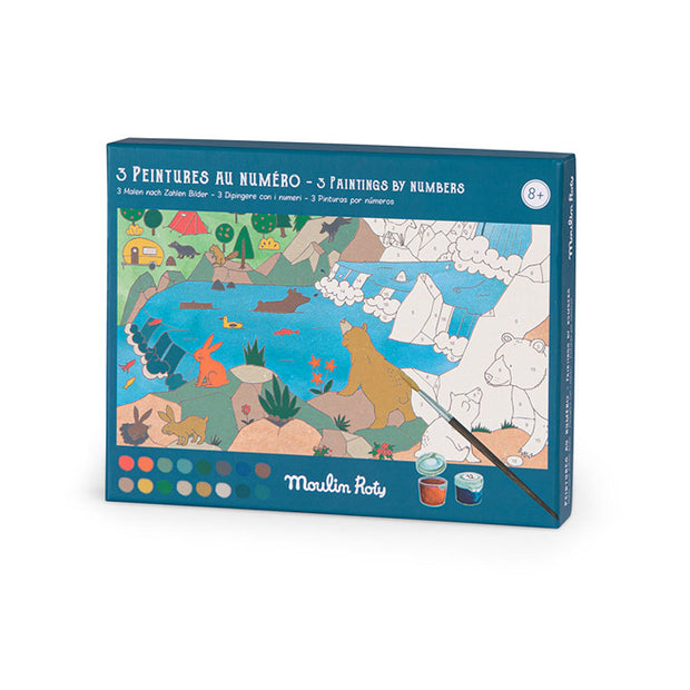 Peintures au numéro le jardin du Moulin explorateur - Moulin Roty