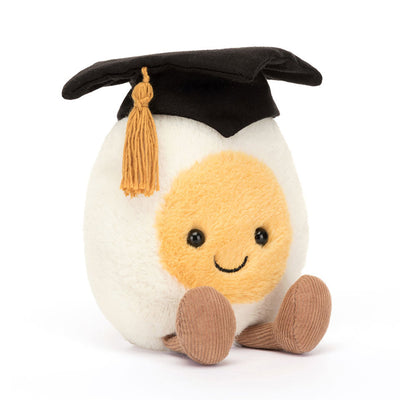 Peluche oeuf diplomé Jellycat - Amusable boiled egg graduation
