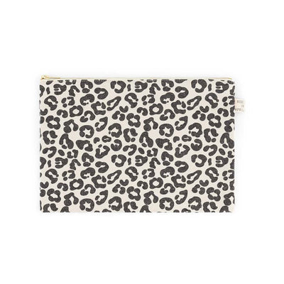 Pochette Lili Motif Léopard Greige - Rose In April