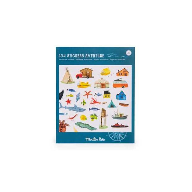 154 stickers l'explorateur - Moulin Roty