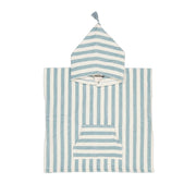 Poncho rayures bleues - Rose in April