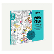 Poster géant à colorier Pony club - OMY