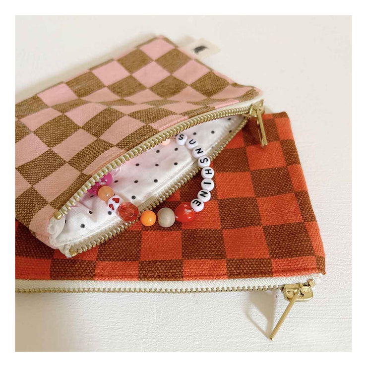 Porte Monnaie Marie Damier strawberry caramel - Rose in April