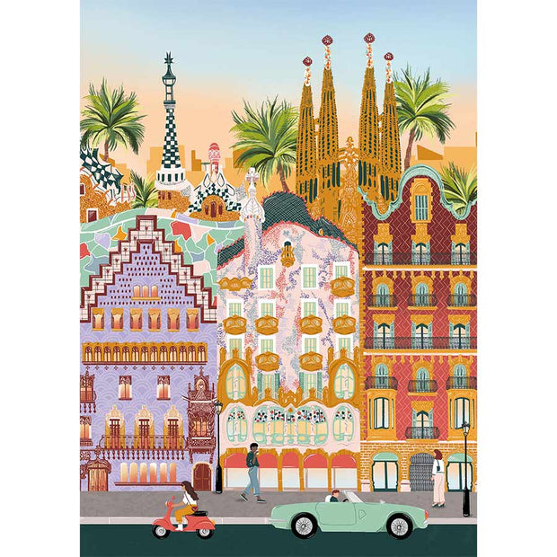 Puzzle Barcelona - 1000 pièces - Pieces and Peace