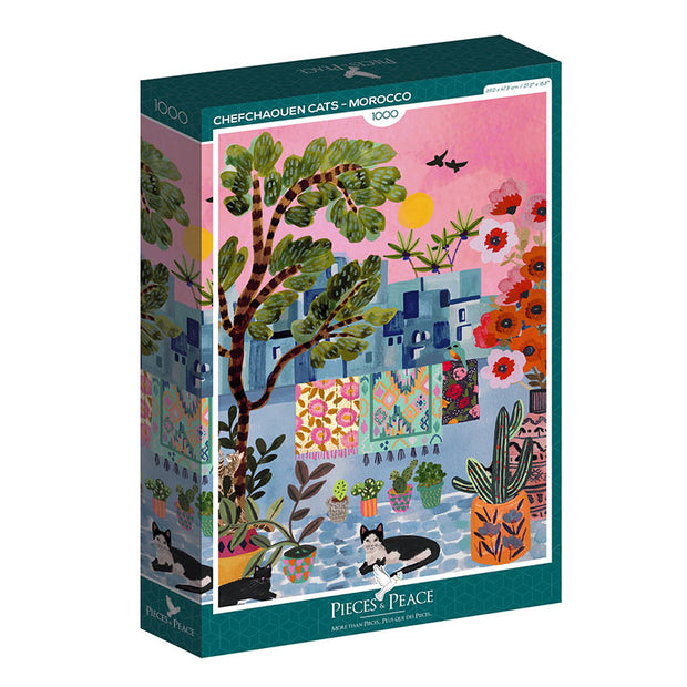 Puzzle Chefchaouen Cats - 1000 pièces