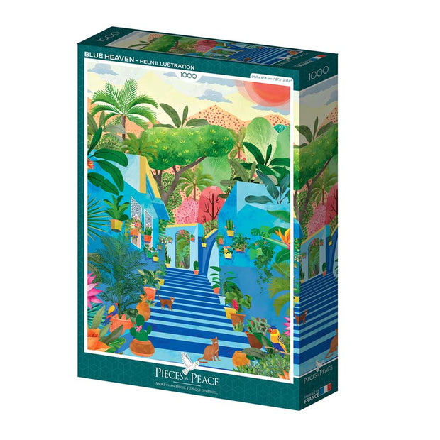 Puzzle Paradis Bleu -  1000 pièces - Pieces & Peace