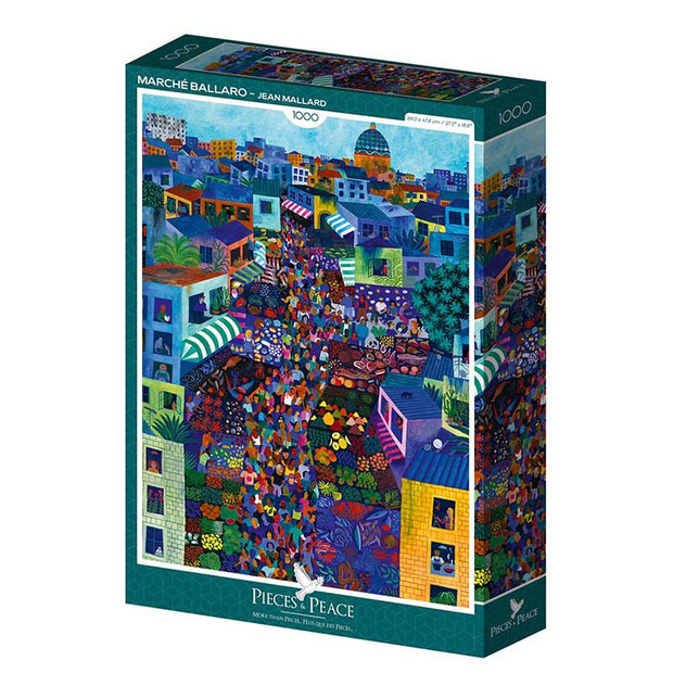 Puzzle Marché Ballaro - 1000 pièces - Pieces and Peace