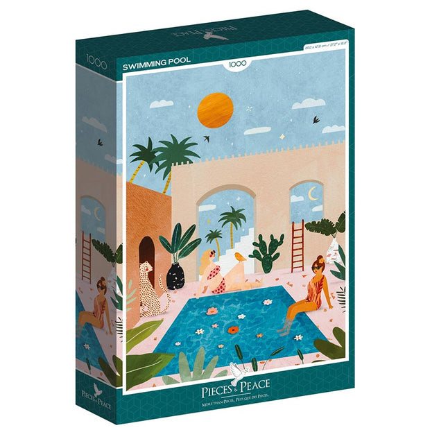 Puzzle 1000 pièces - Swimming Pool - Pieces and Peace