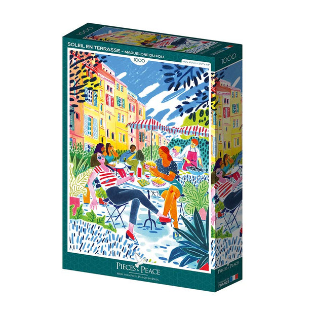 Puzzle Soleil en Terrasse 1000 pièces - Pieces & Peace
