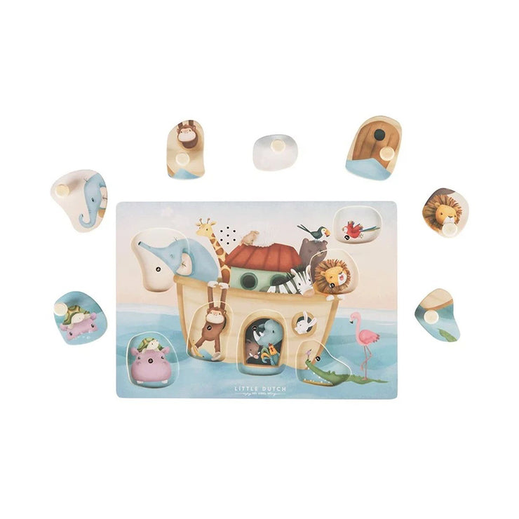 Puzzle sonore en bois Arche Noé - Little Dutch