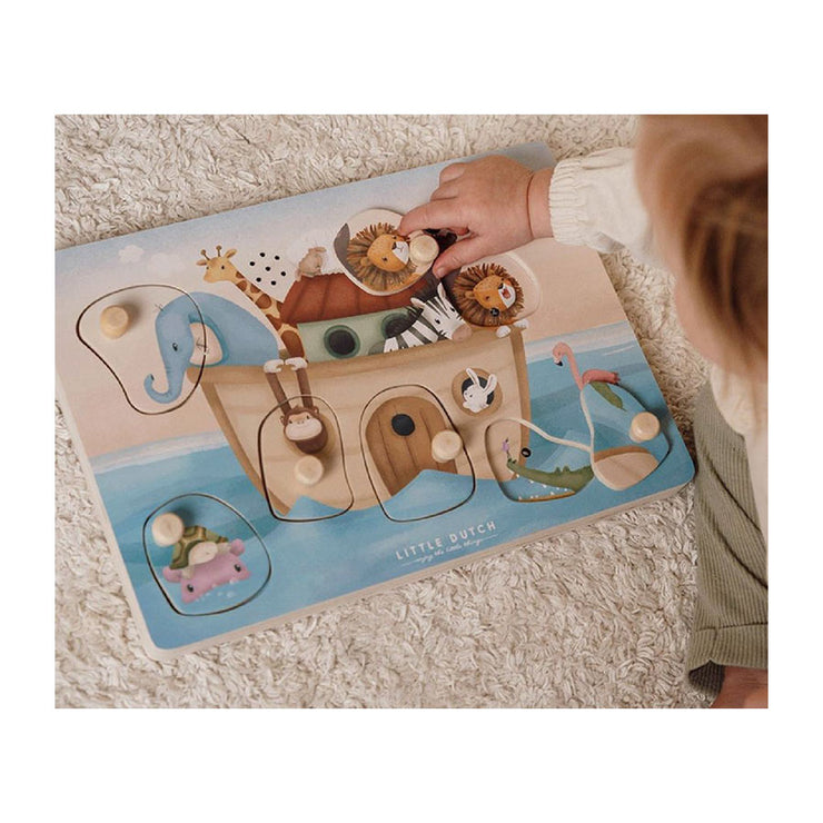Puzzle sonore en bois Arche Noé - Little Dutch