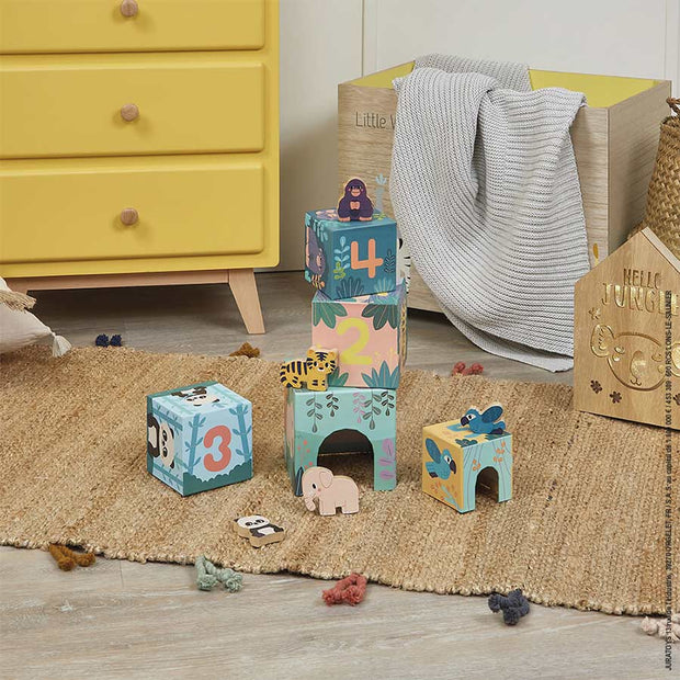Pyramide et figurines animaux - Janod