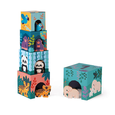 Pyramide et figurines animaux - Janod