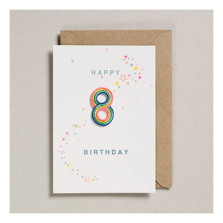 Carte d’Anniversaire Patch 8 ans - Petra Boase