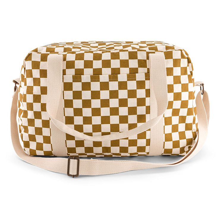Sac à Langer Damier Écru / Caramel - Rose In April