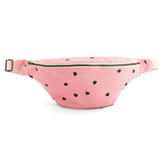Sac Banane Strawberry Motif Coeur Noir - Rose In April