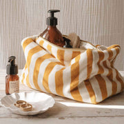 Trousse de toilette Vic rayures moutarde - Rose In April