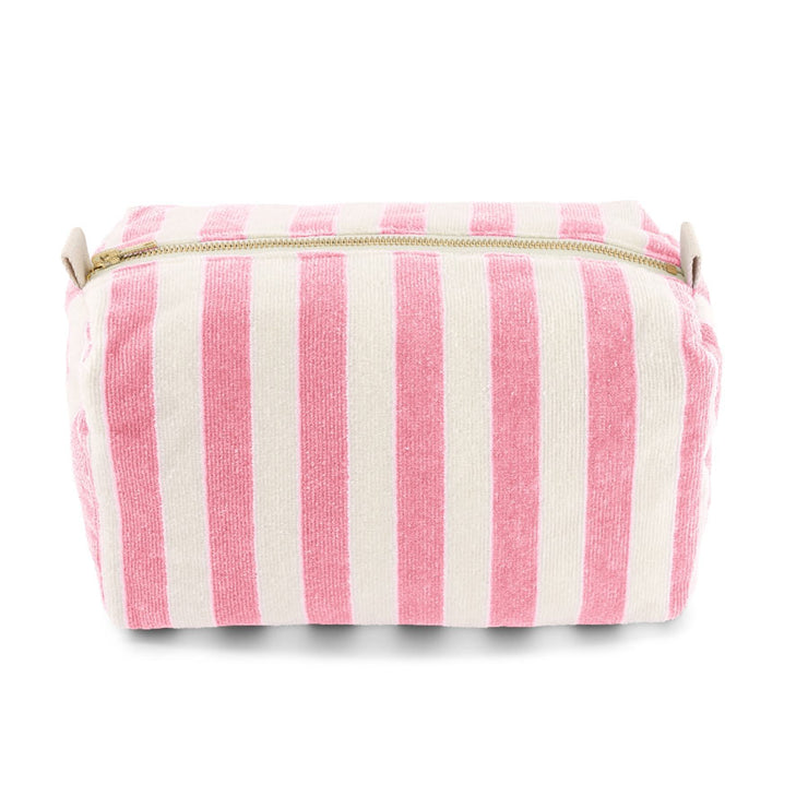 Trousse de toilette Vic rayures strawberry - Rose In April