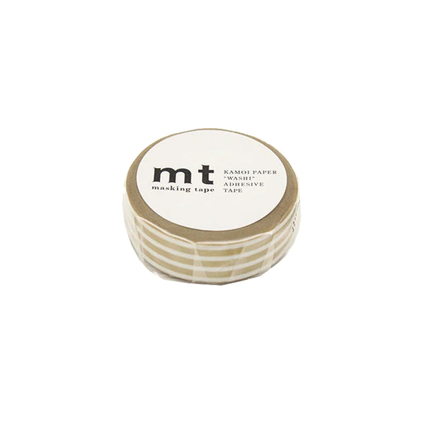 Ruban Washi - Motif Lignes Or - MT Masking Tape
